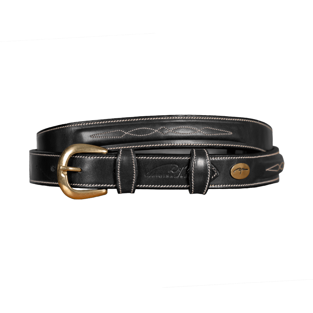 Fancy Leather Belt Black 95 Cm