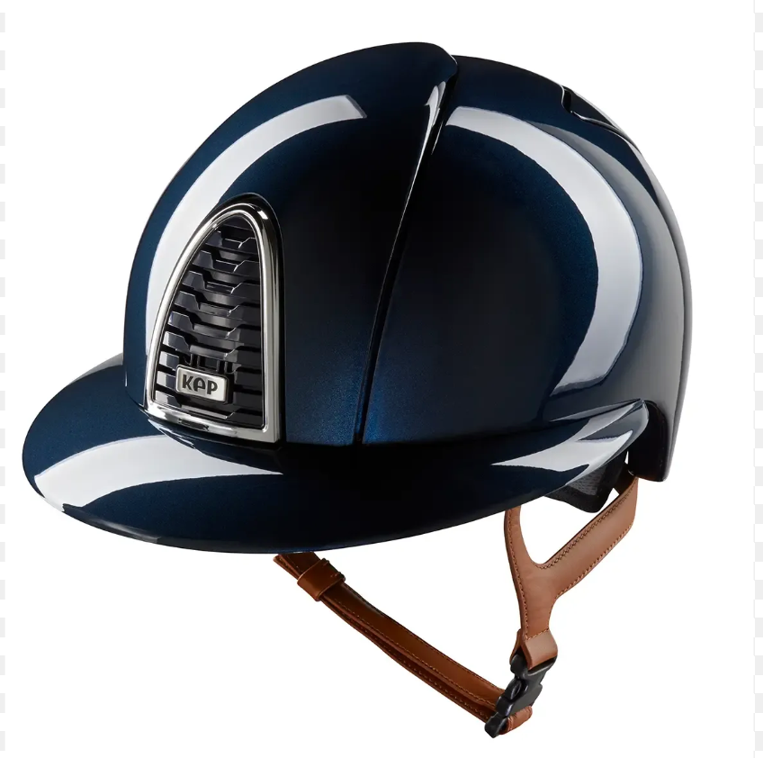 CAP CROMO 2.0 SHINE BLUE - CHROME FRAME - RAW BLU GRID, SUBGRID AND BUTTON - SHINE BLUE POLO PEAK - BEIGE CHINSTRAP - SIZE M