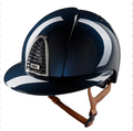 CAP CROMO 2.0 SHINE BLUE - CHROME FRAME - RAW BLU GRID, SUBGRID AND BUTTON - SHINE BLUE POLO PEAK - BEIGE CHINSTRAP - SIZE M