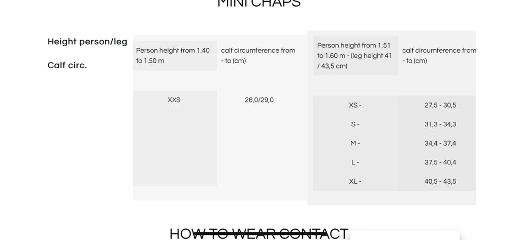 MINI CHAPS LYRA