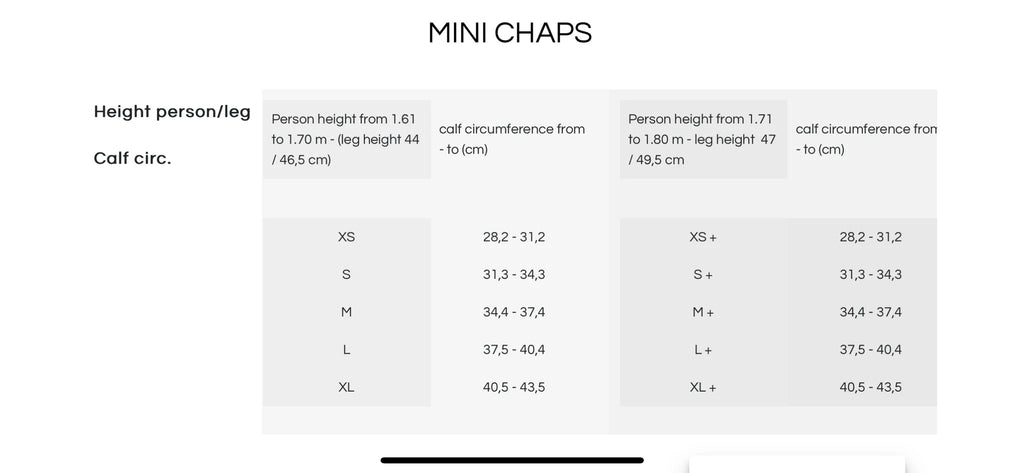 MINI CHAPS LYRA