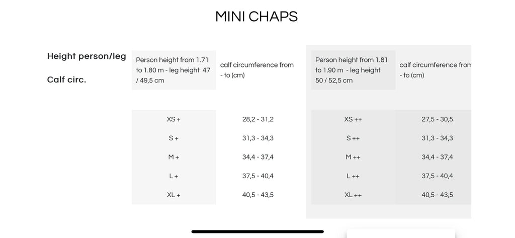 MINI CHAPS LYRA
