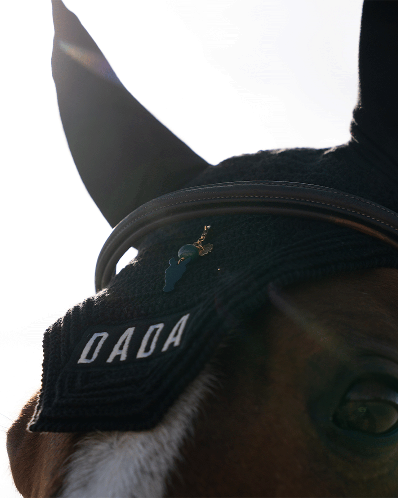 Charm cheval malachite en orejeras DADA