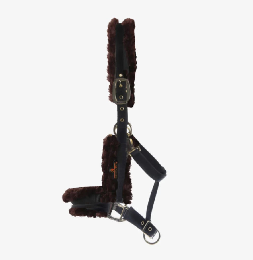 NYLON SHEEPSKIN HALTER